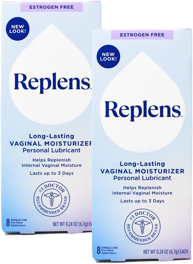 Replens Long-Lasting Vaginal Restores Vaginal Moisture Moisturizer (Pack of 2) - Image 1